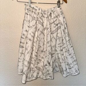 ModCloth Vintage Airplane Print Skirt